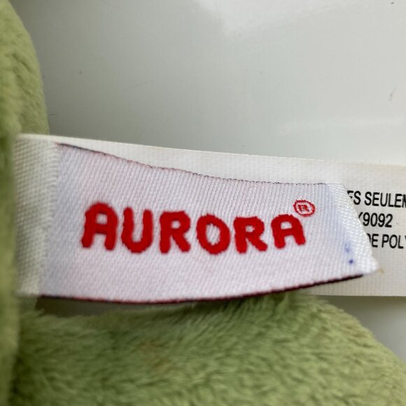 Vintage Aurora Green Sea Turtle Plush Stuffed Animal Plush Big Eyes Cute 10" - Picture 9 of 12